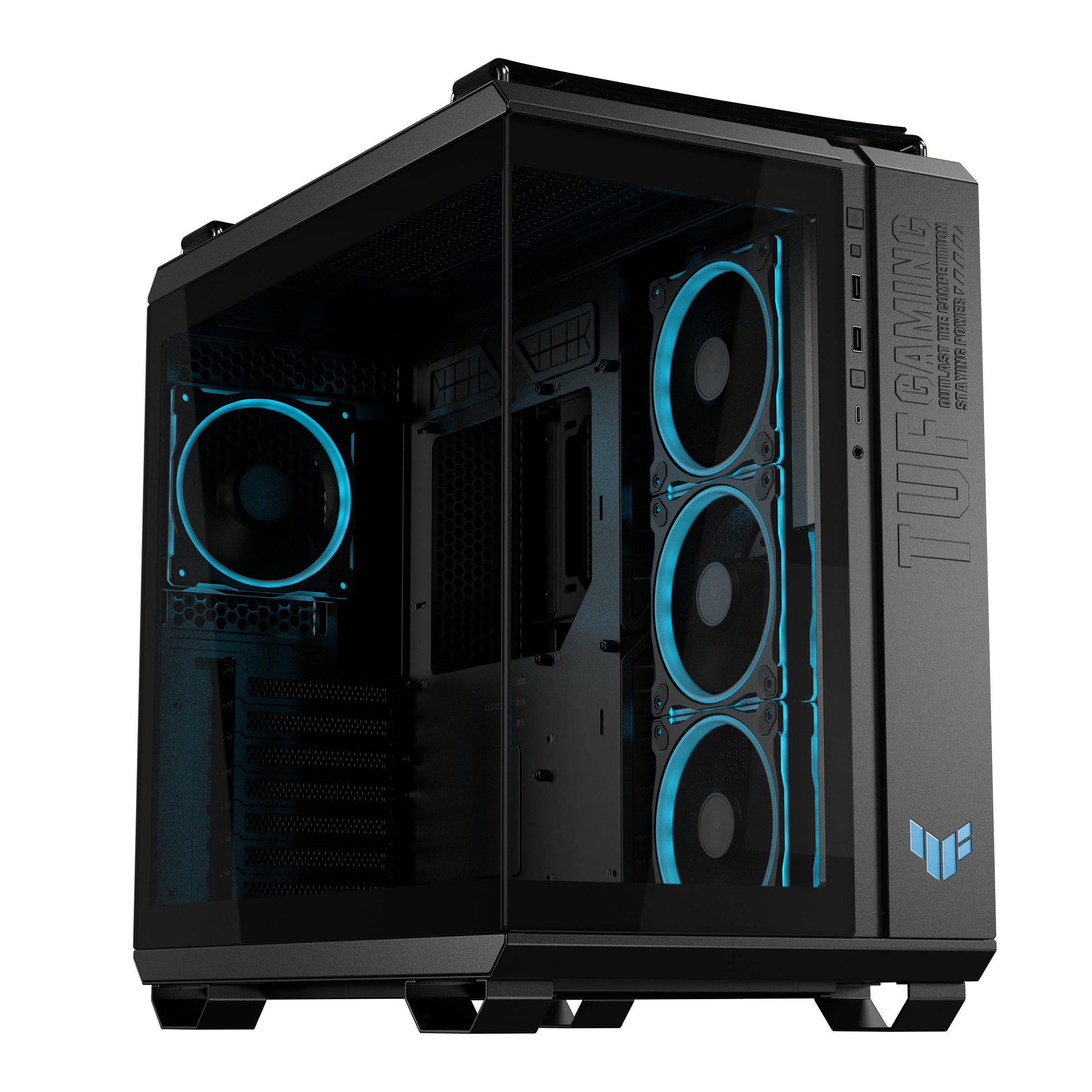 ASUS CASE TUF GAMING GT502 HORIZON TG ARGB BLACK  * SCATOLA APERTA*